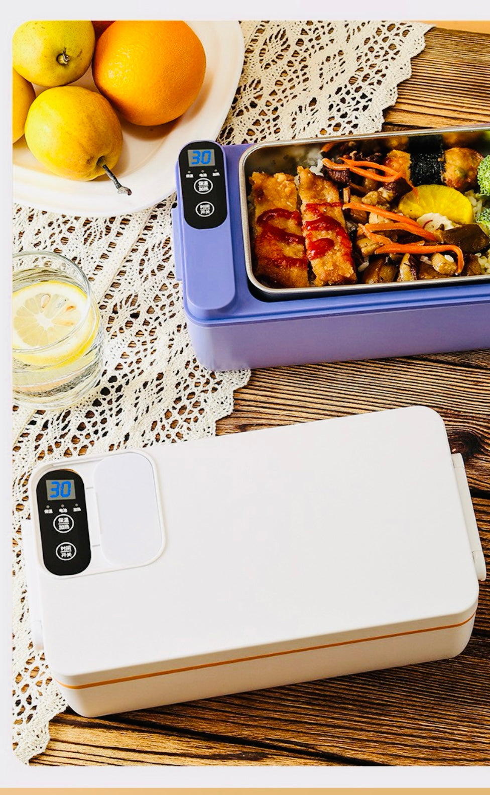 Heated electric Smart Lunch Box Temperature Control