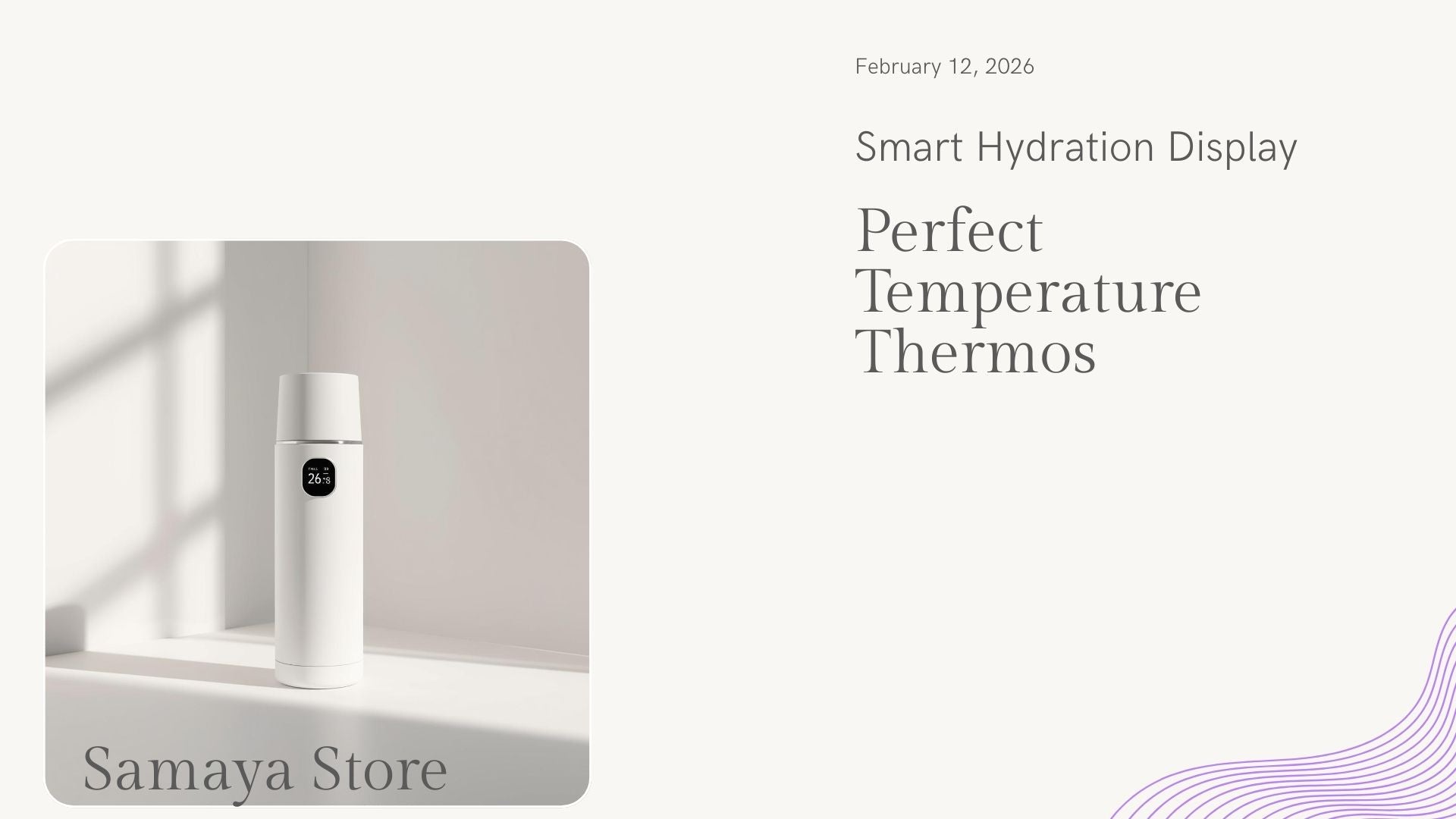 The Smart Temperature Display Thermos