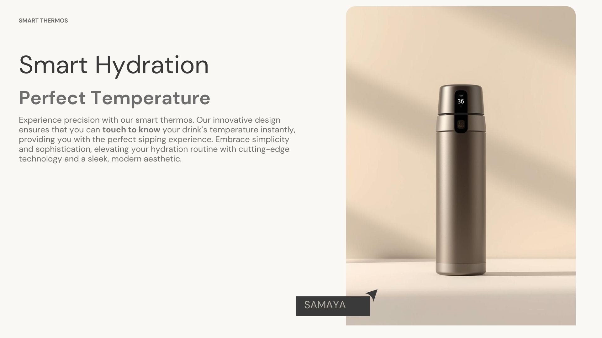 The Smart Temperature Display Thermos